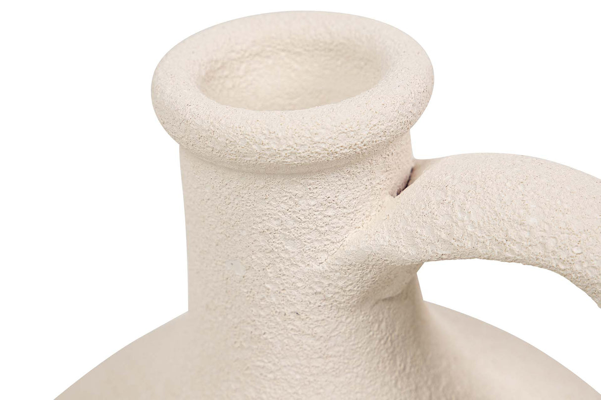 Floe en céramique beige 17x17x30 cm