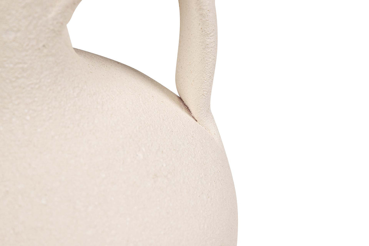 Floe en céramique beige 17x17x30 cm