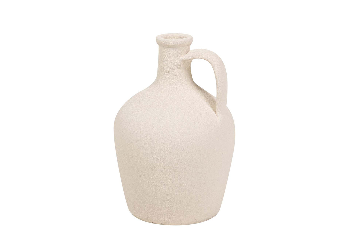 Floe en céramique beige 17x17x30 cm