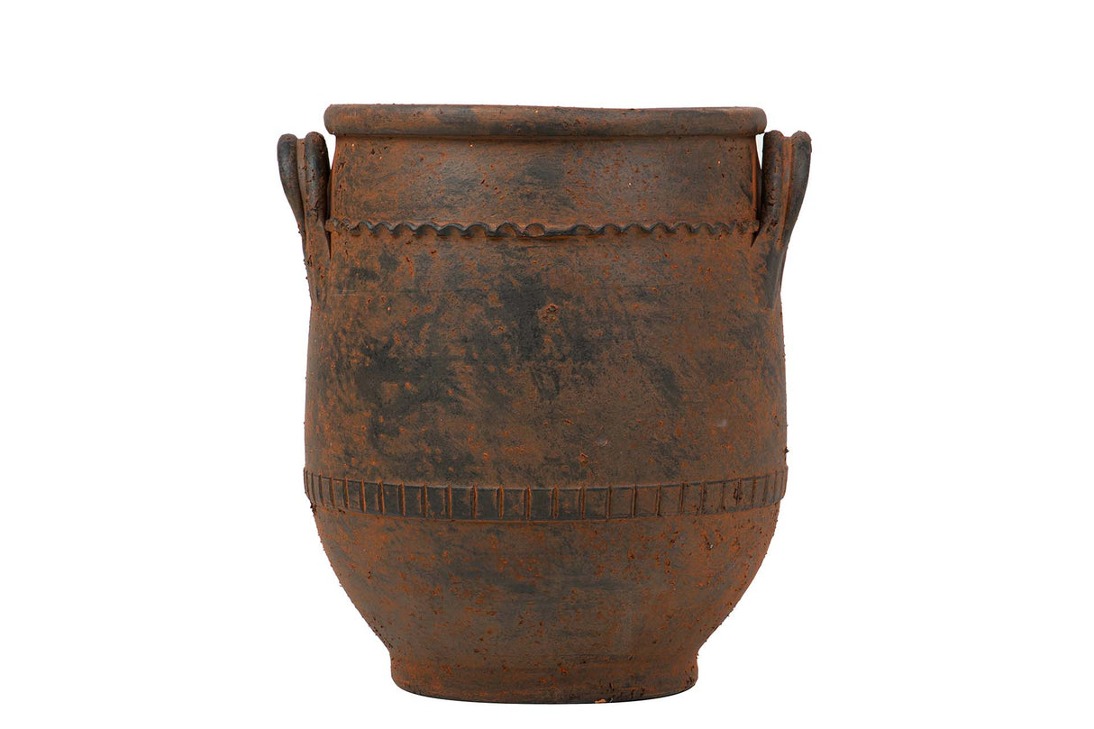 Ceramica Marron 35x35x43 cm Vase