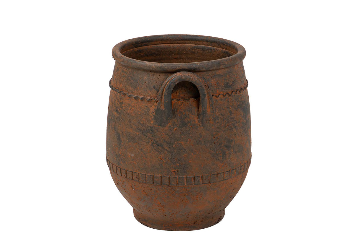 Ceramica Marron 35x35x43 cm Vase