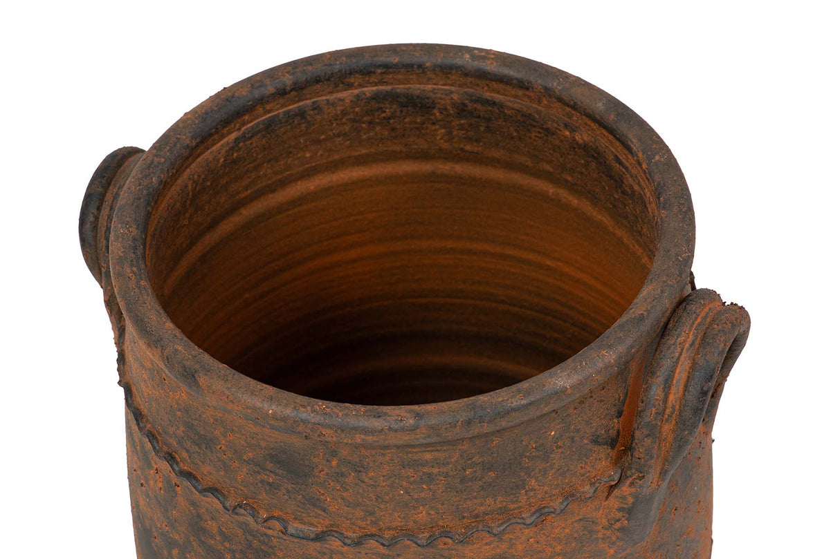 Ceramica Marron 35x35x43 cm Vase