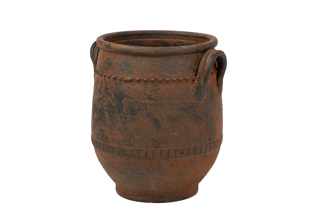 Ceramica Marron 35x35x43 cm Vase