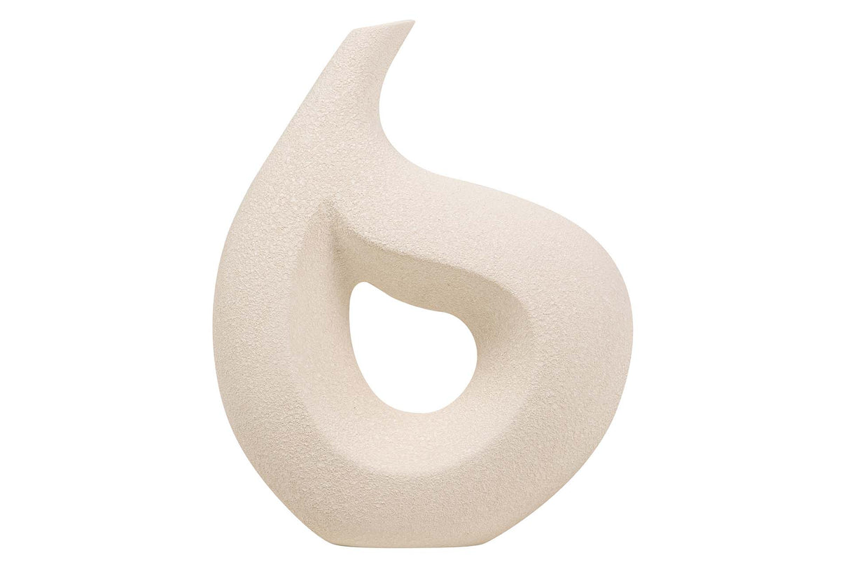 JARRON CERAMICA BEIGE 35x12x50 CM