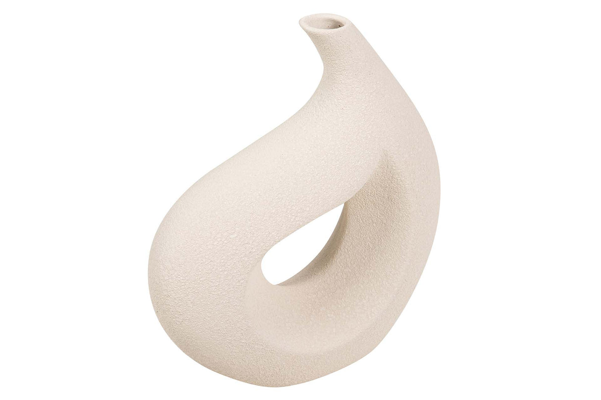 JARRON CERAMICA BEIGE 35x12x50 CM