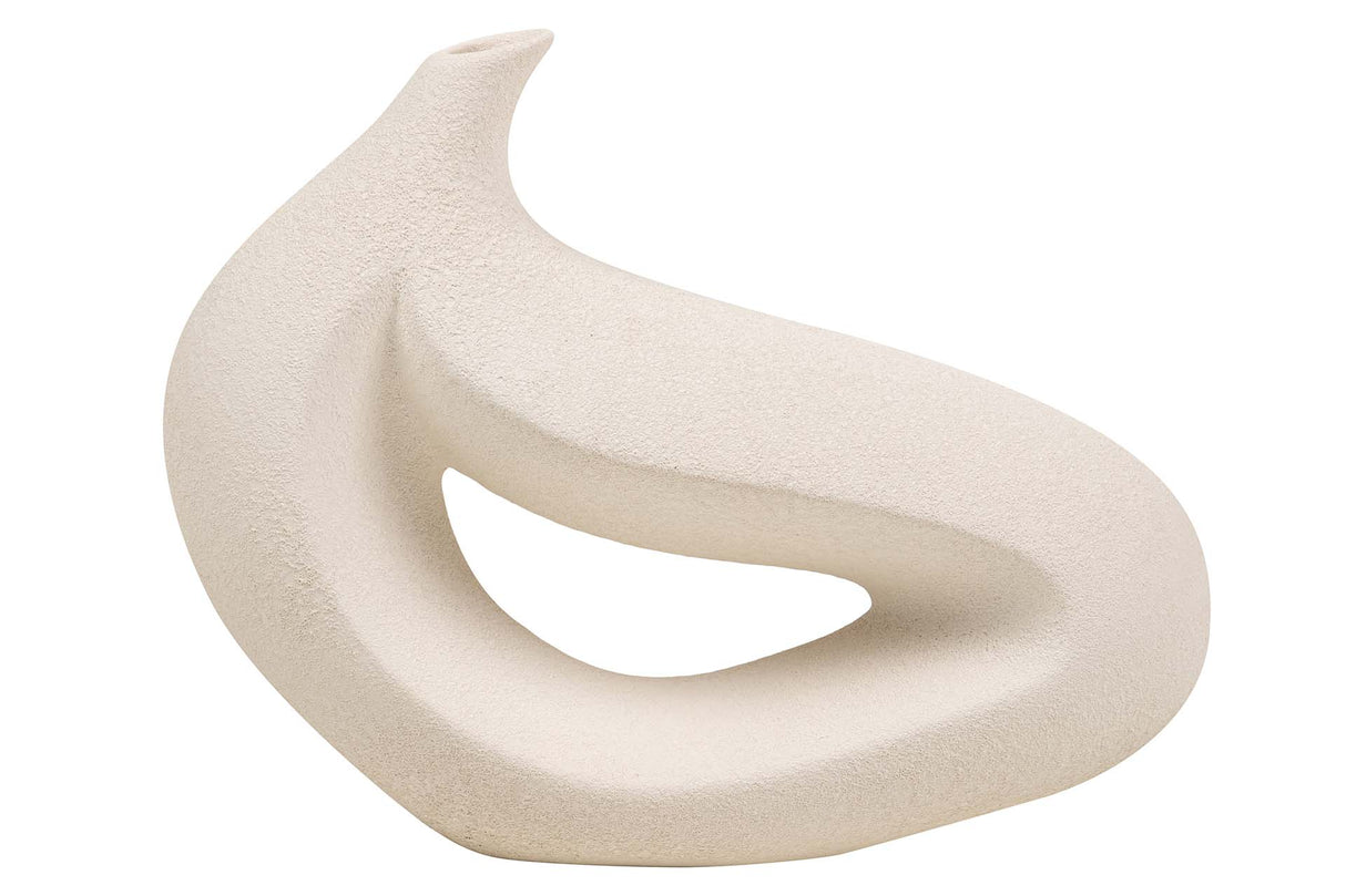 JARRON CERAMICA BEIGE 40x12x32 CM