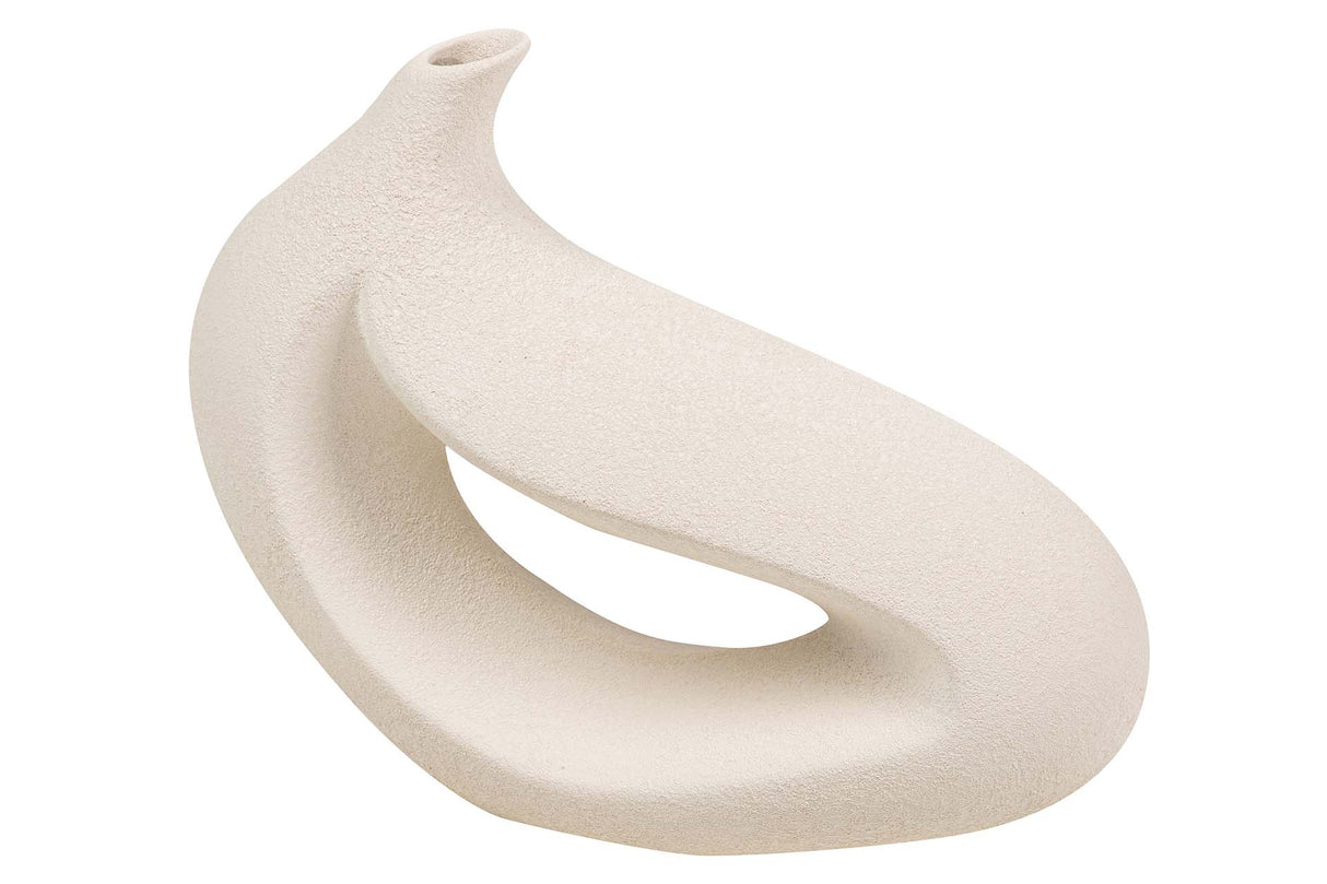 JARRON CERAMICA BEIGE 40x12x32 CM