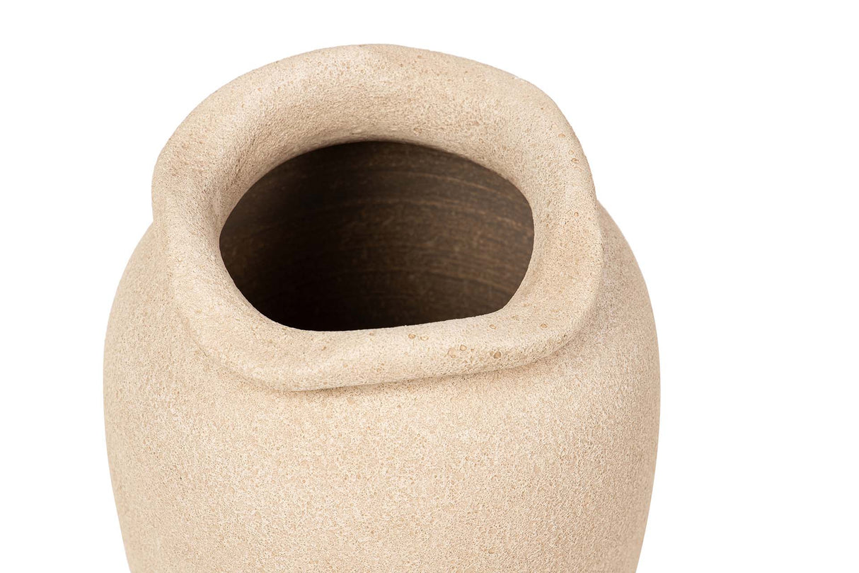 Céramica Marron Flower 22x22x30 cm