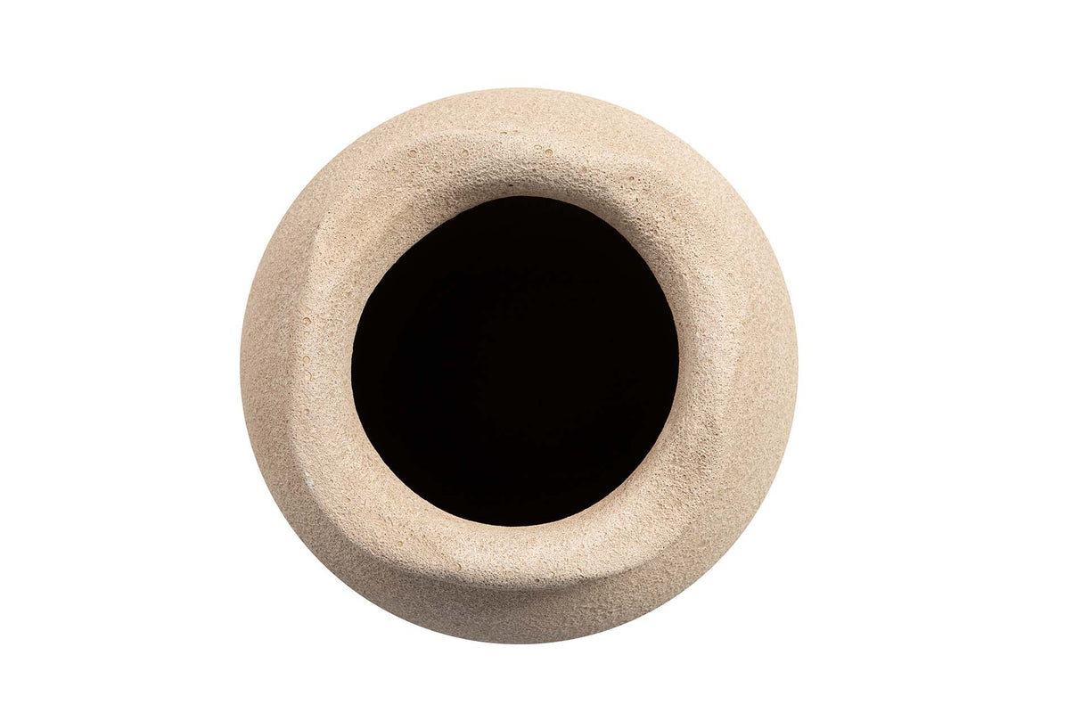 Céramica Marron Flower 22x22x30 cm