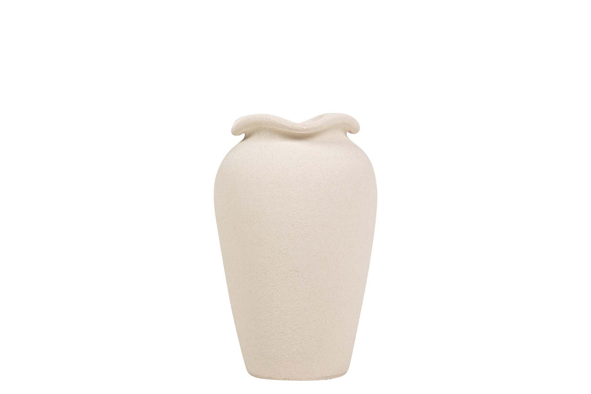 Floe en céramique beige 22x22x30 cm