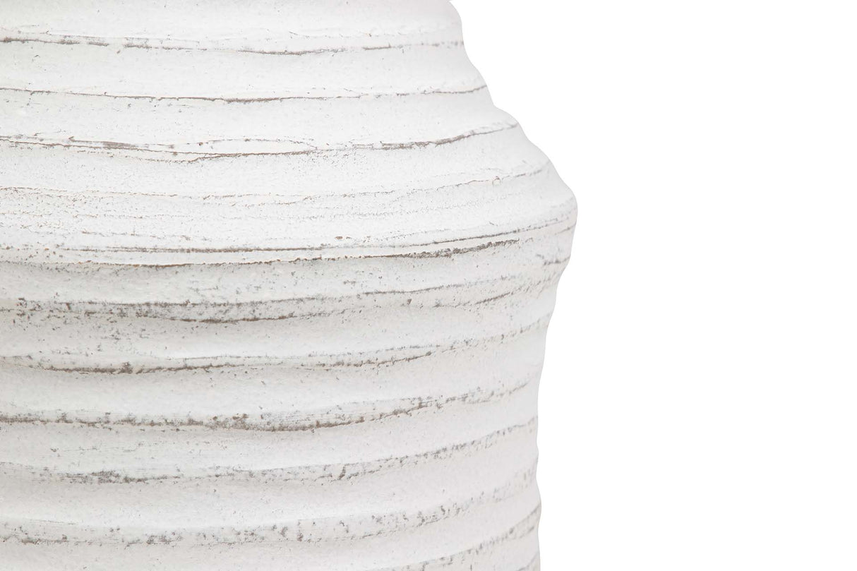 Weiße Keramikvase 21x21x60 cm