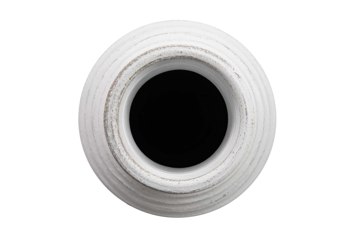 Weiße Keramikvase 21x21x60 cm