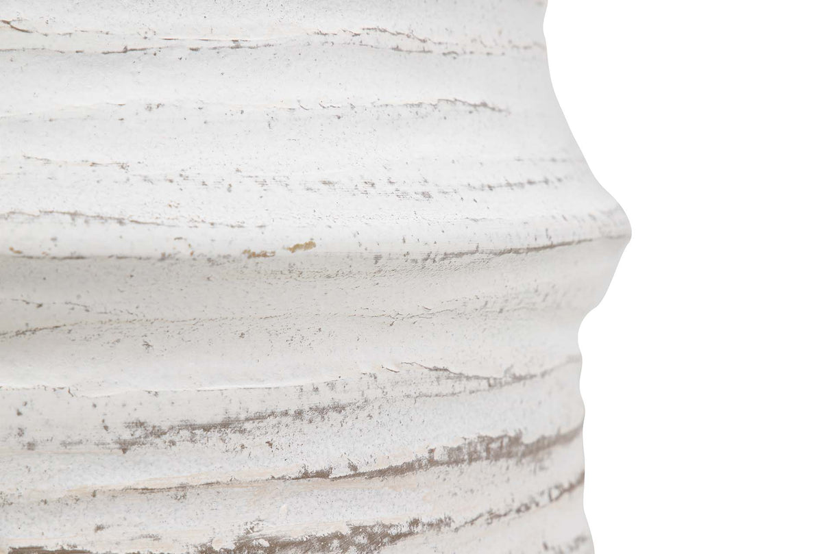 Pottage en céramique blanc 31x31x28 cm