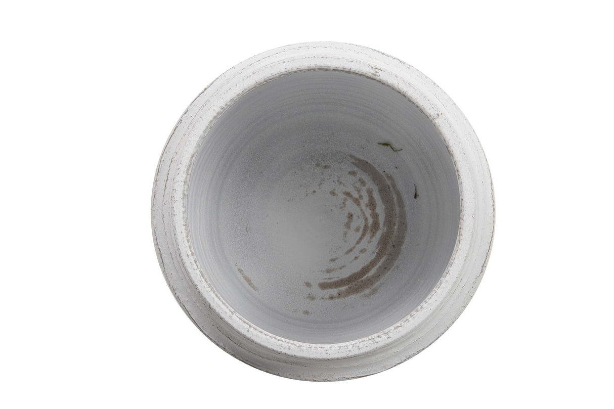 Pottage en céramique blanc 31x31x28 cm