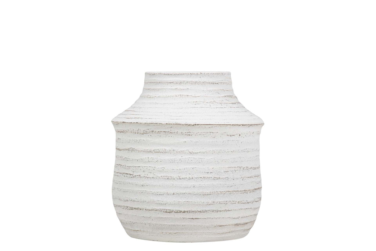 Blanco Ceramic Florero 28x28x30 cm