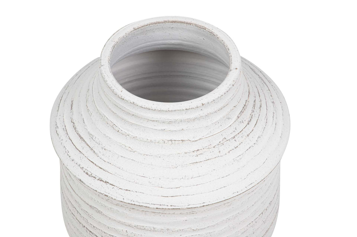 Blanco Ceramic Florero 28x28x30 cm