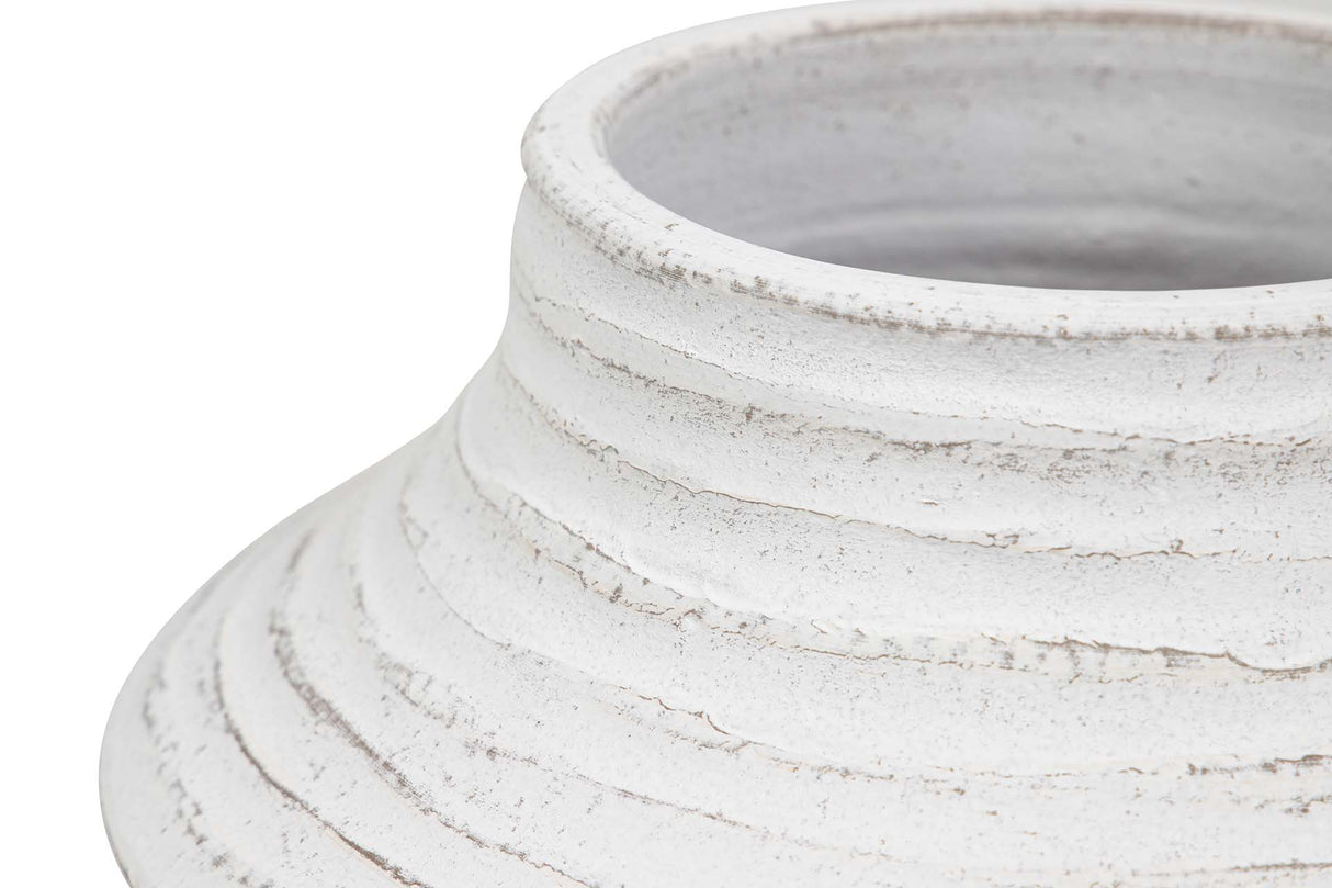 Blanco Ceramic Florero 28x28x30 cm