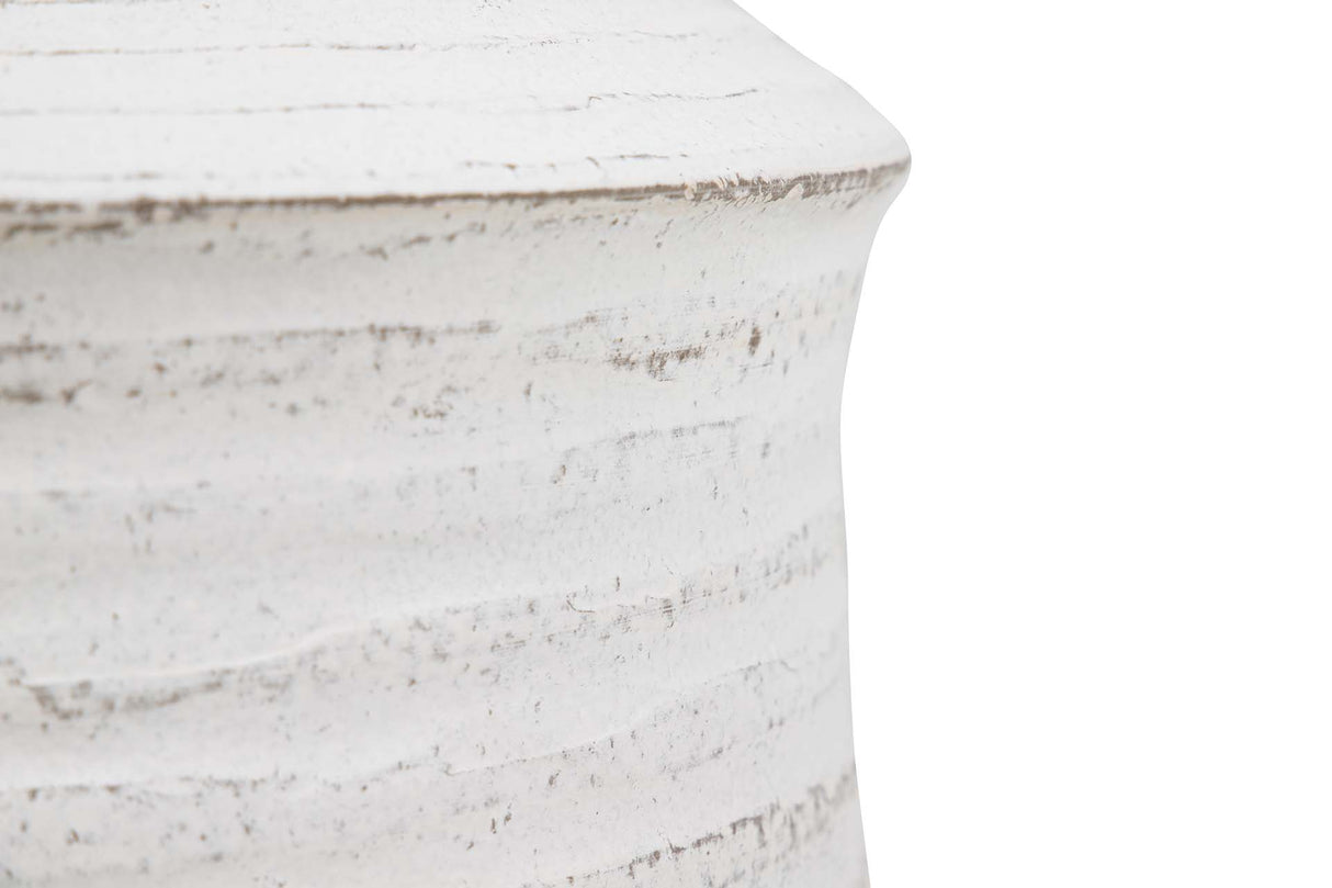 Blanco Ceramic Florero 28x28x30 cm