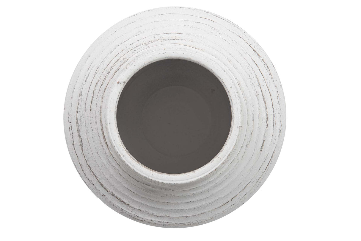 Blanco Ceramic Florero 28x28x30 cm