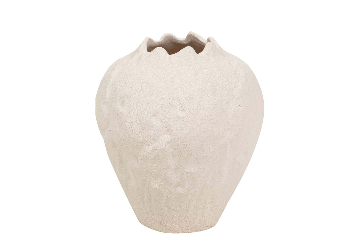 Floe céramique beige 21x21x24 cm