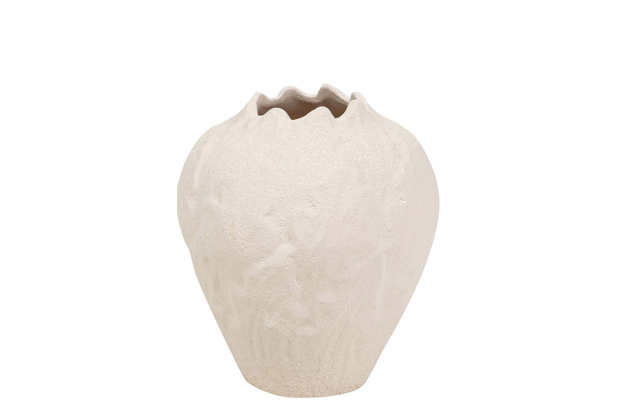 Céramique Floe Beige 18x18x20 cm