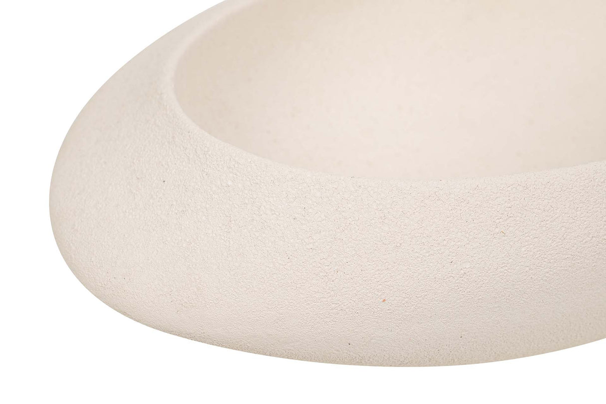 CENTRO DE MESA CERAMICA BEIGE 63x52x12 CM