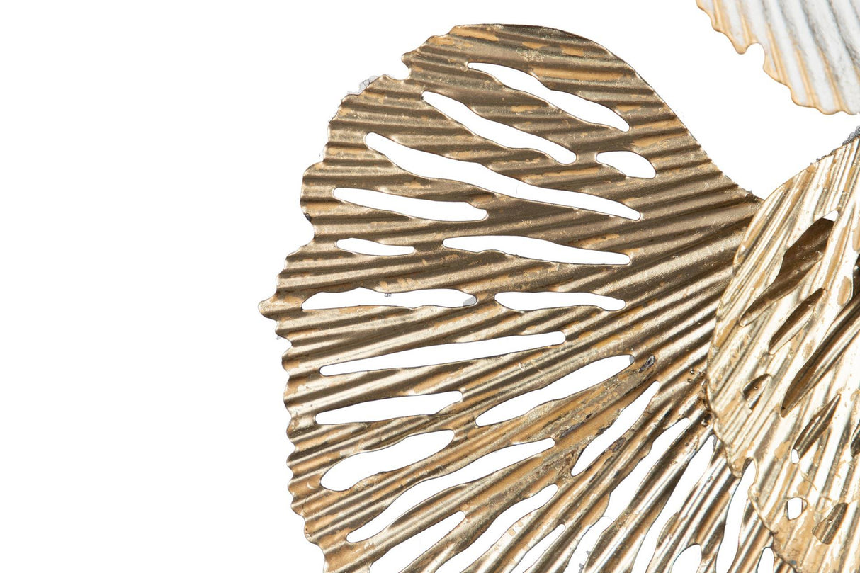 Ornamento de parede de metal 75x9x72 cm