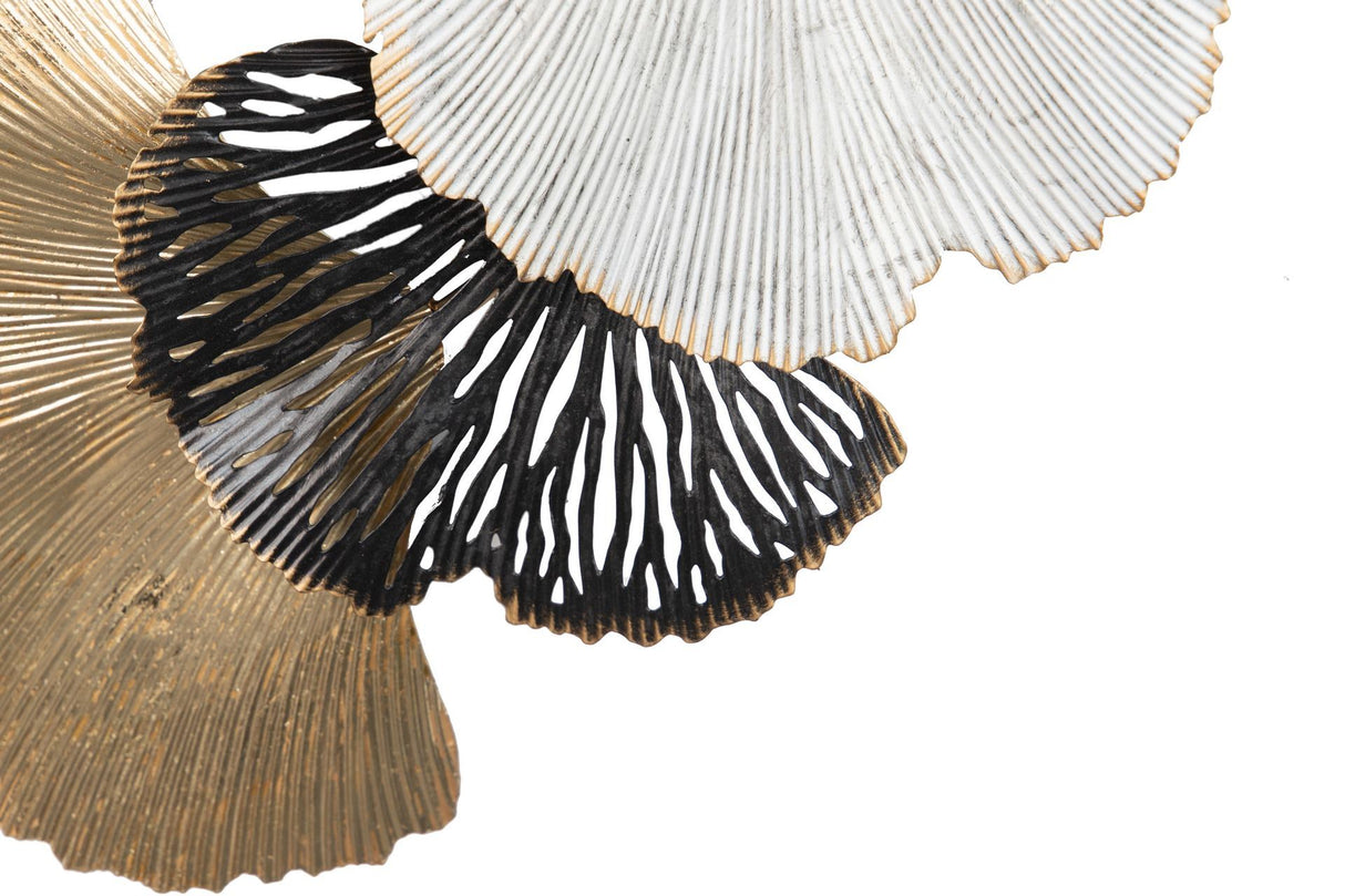 Ornamento de parede de metal 75x9x72 cm