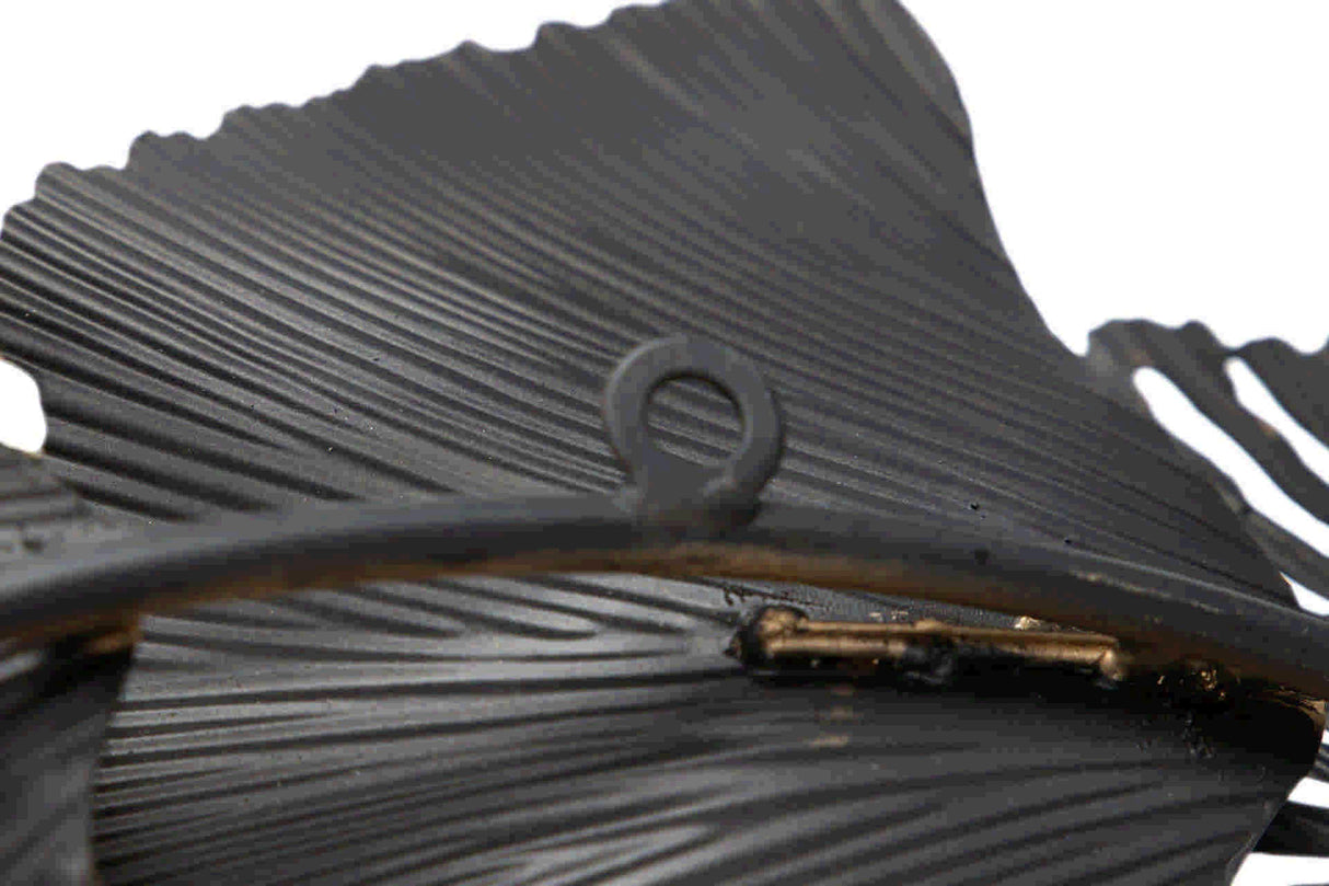 Ornamento de parede de metal 75x9x72 cm