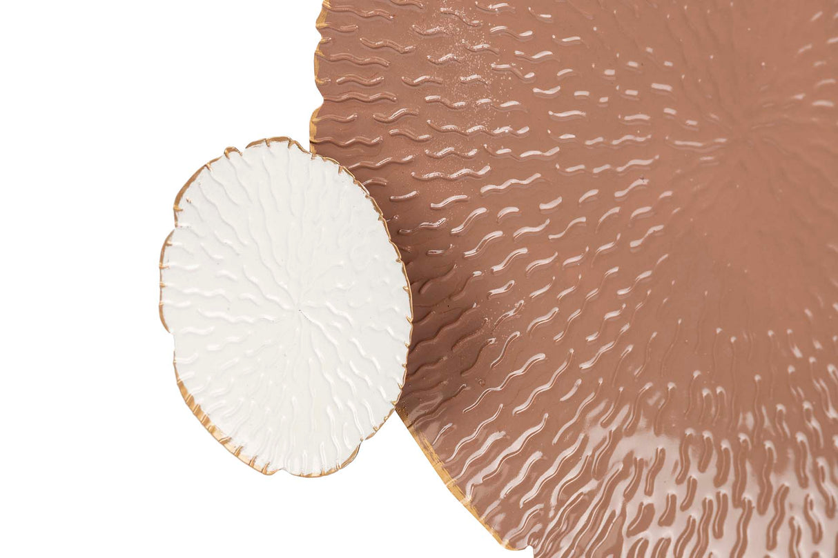 Ornamento della parete di metallo 89x6x52 cm