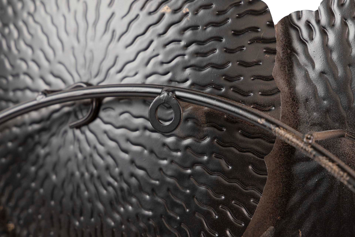 Ornamento della parete di metallo 89x6x52 cm