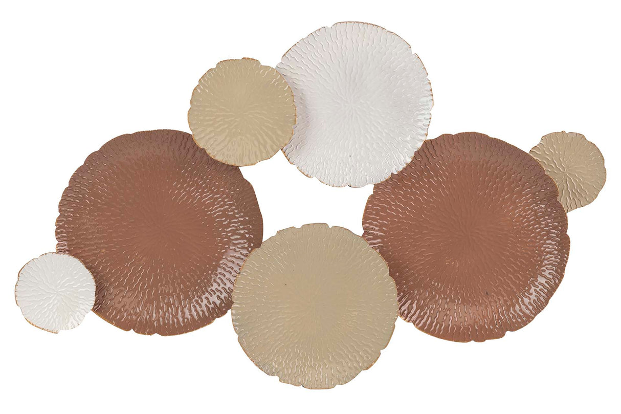 Ornamento della parete di metallo 89x6x52 cm