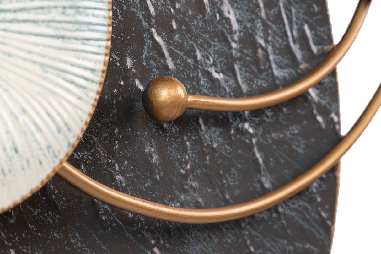 Ornamento de parede de metal 83x10x78 cm