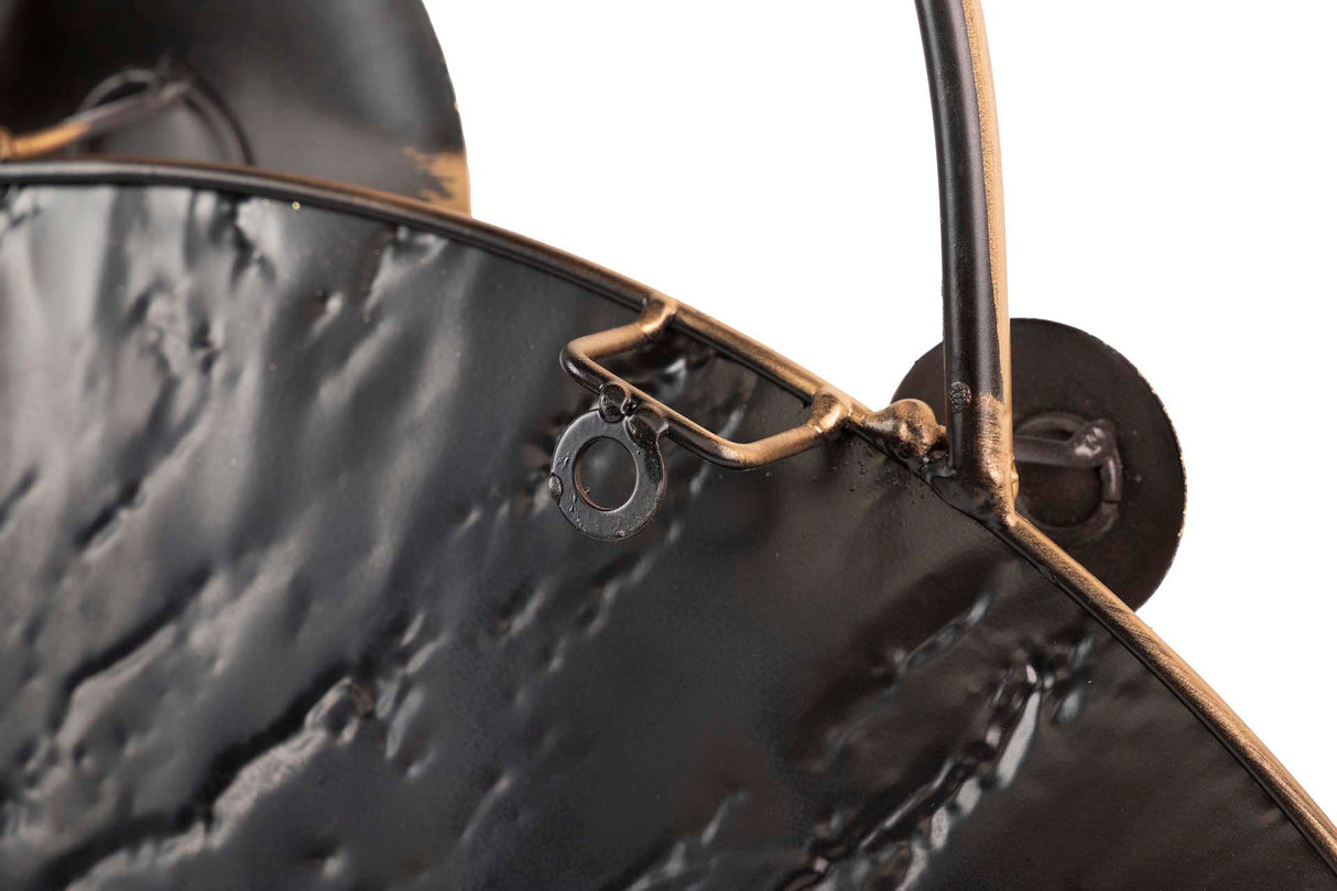 Ornamento de parede de metal 83x10x78 cm