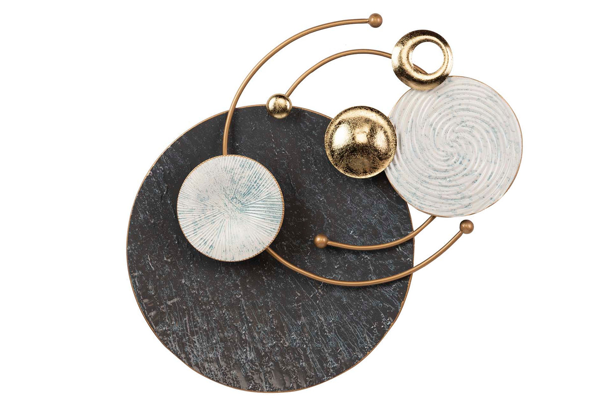 Ornamento de parede de metal 83x10x78 cm