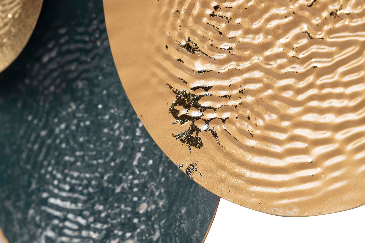 Ornamento de parede de metal 75x7x77 cm