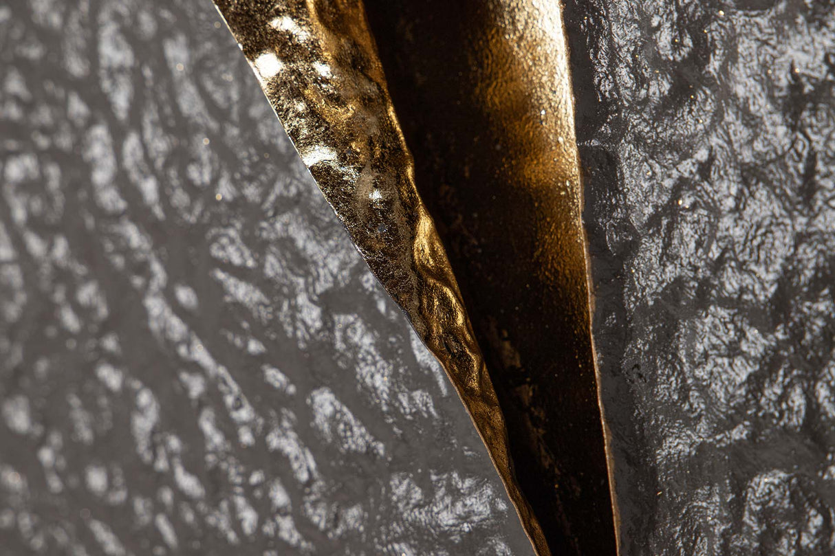 Schwarz Gold Metallwand Adorno 62x8x100 cm