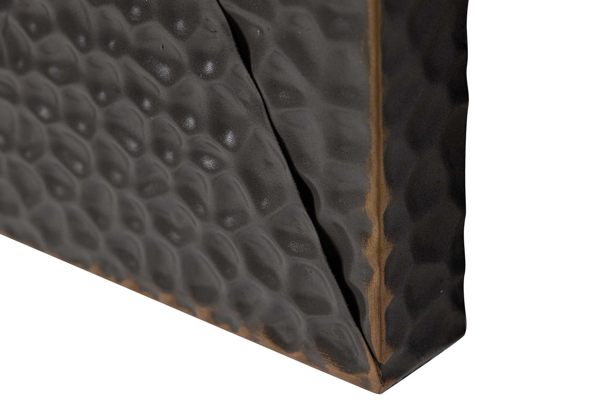 ADORNO PARED METAL BLANCO GRIS 50x6x90 CM