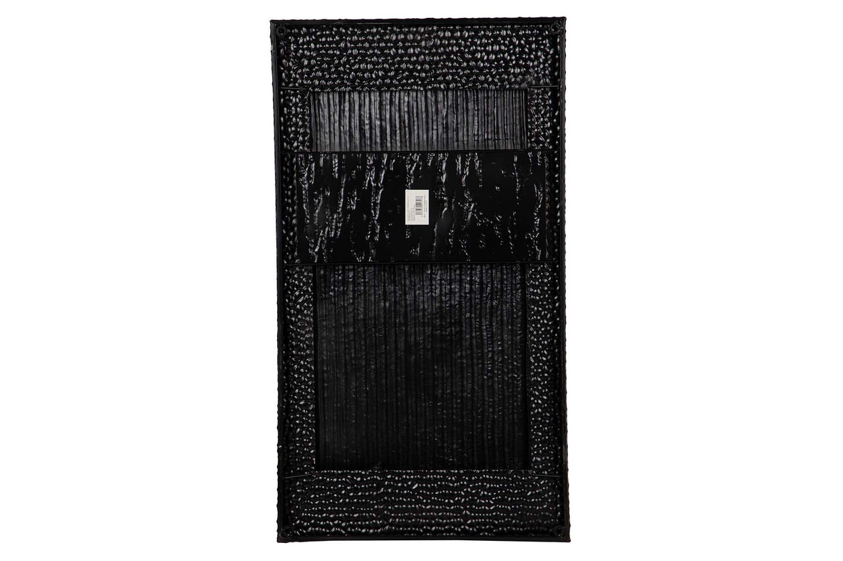 ADORNO PARED METAL BLANCO GRIS 50x6x90 CM