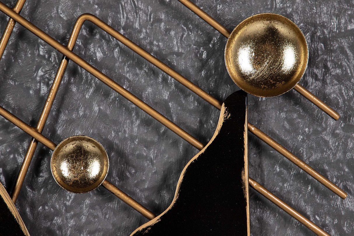 Graue Metallwand Adorno 51x7x74 cm