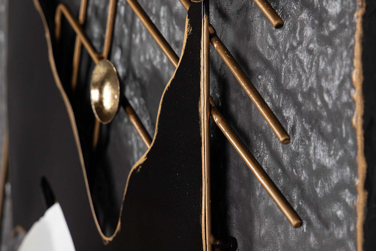 Graue Metallwand Adorno 51x7x74 cm