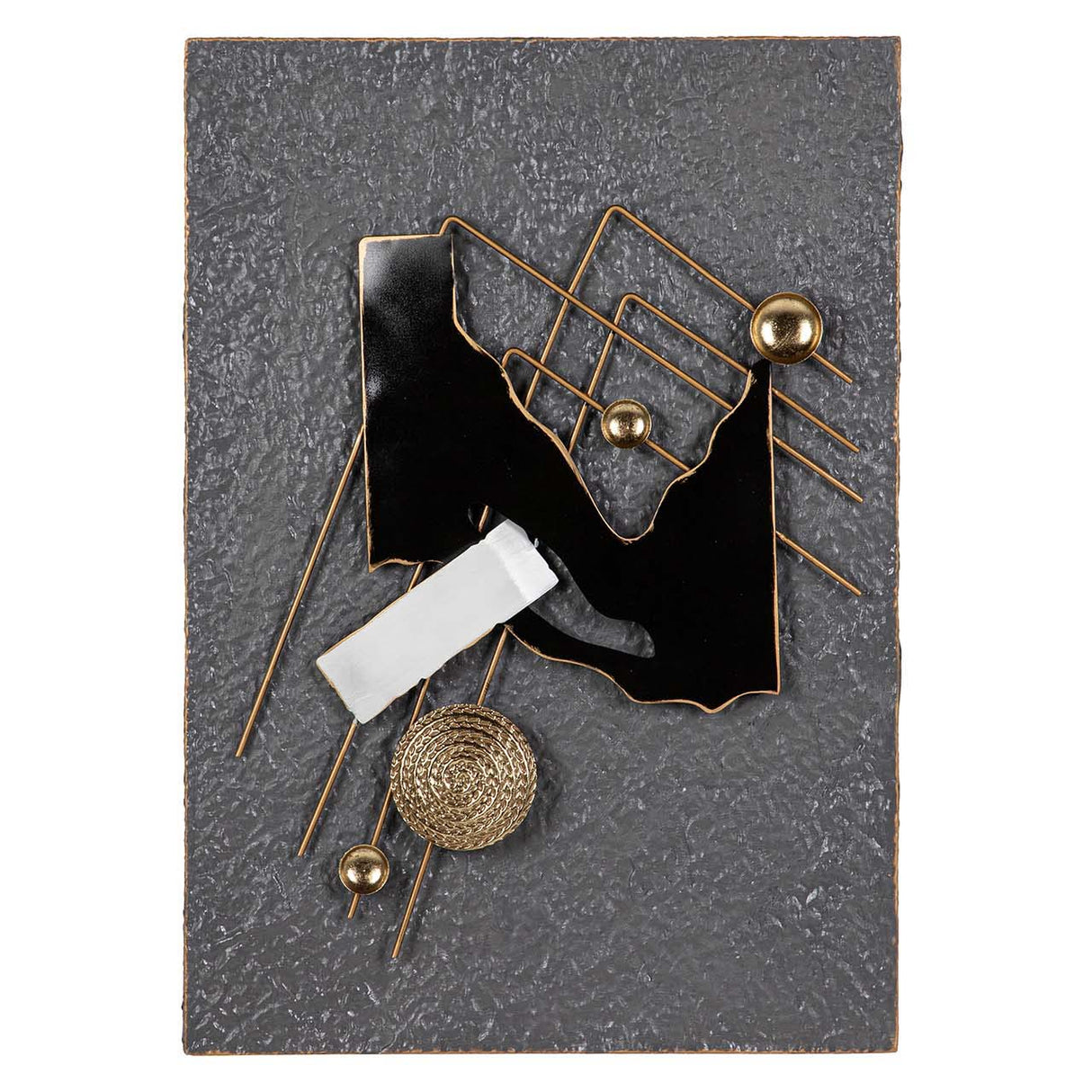 Graue Metallwand Adorno 51x7x74 cm