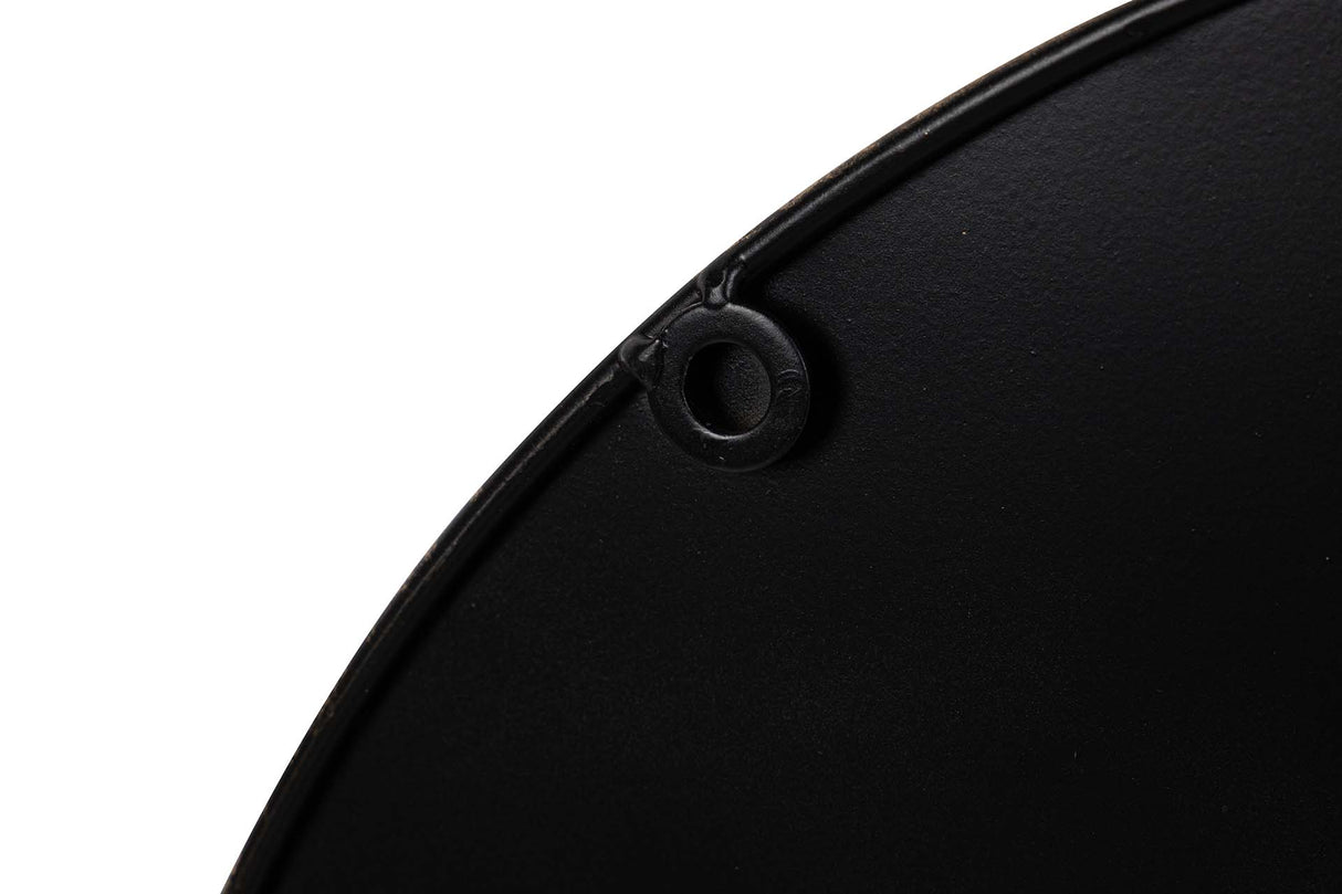 ADORNO PARED METAL DORADO NEGRO 83x8x53 CM