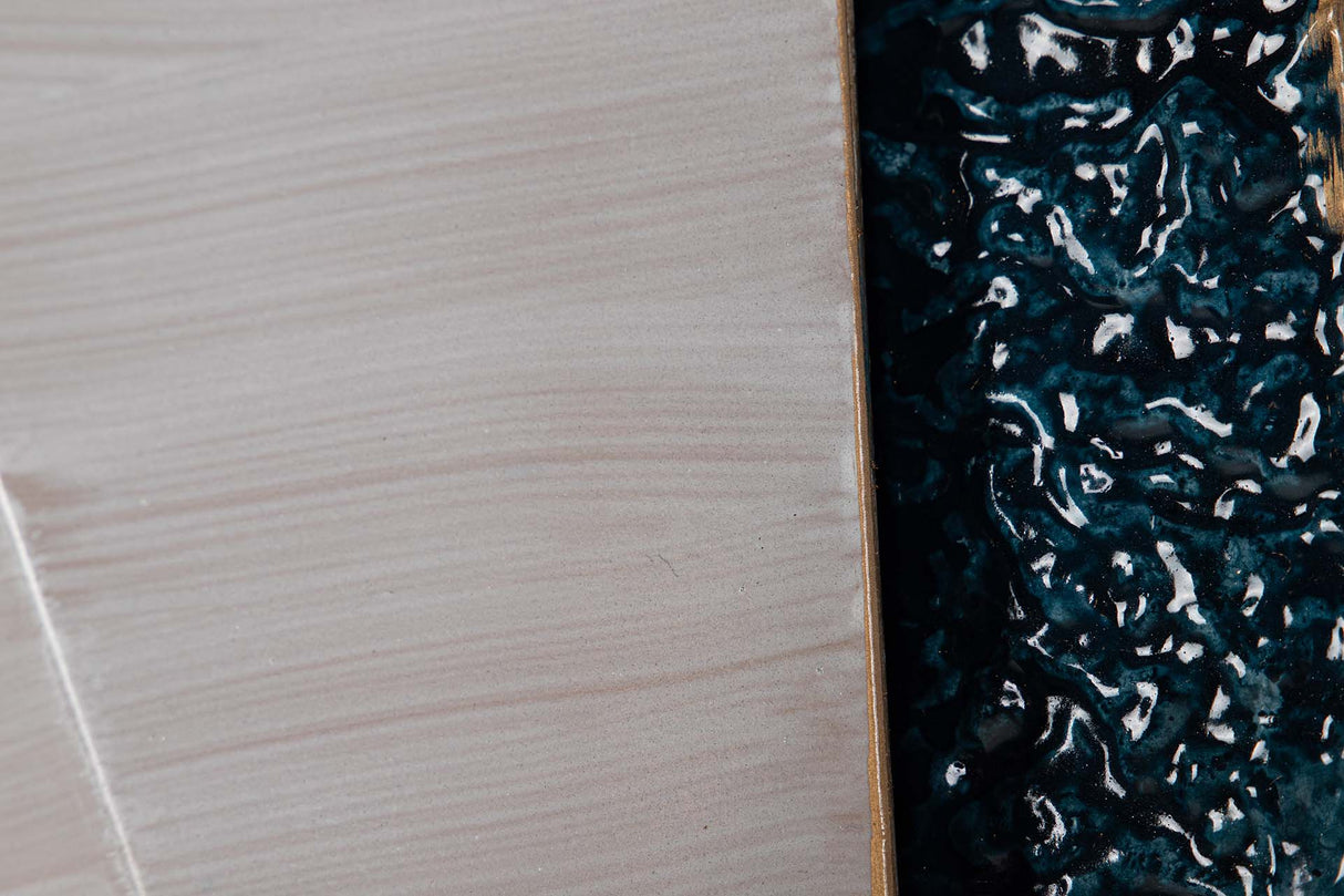 ADORNO PARED METAL GRIS DORADO 88x6x104 CM