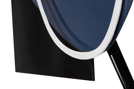 Black Metall Metall -Wand 66x6x81 cm