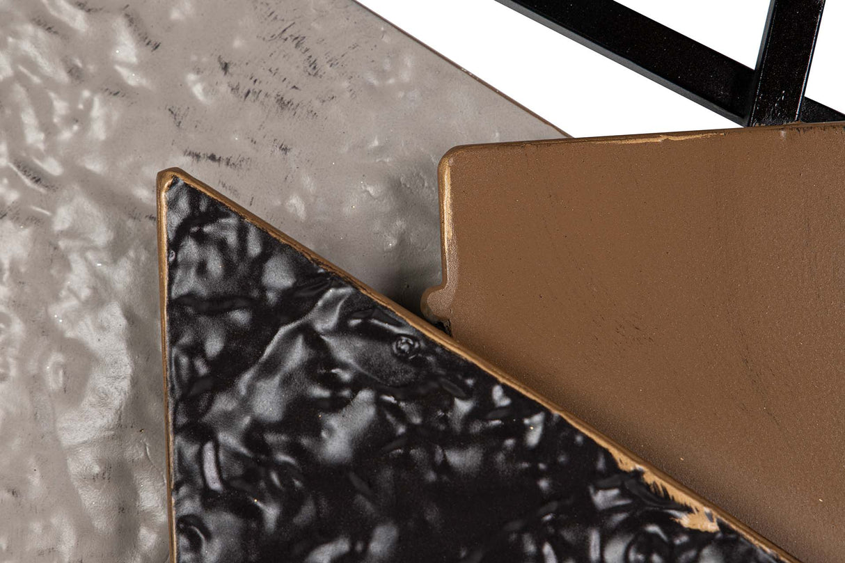 Braune graue Metallwand oder