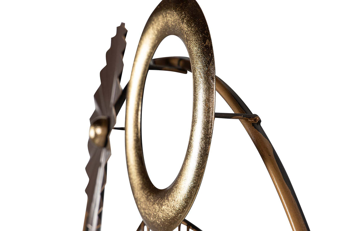 ADORNO PARED METAL AZUL DORADO 71x6x77 CM