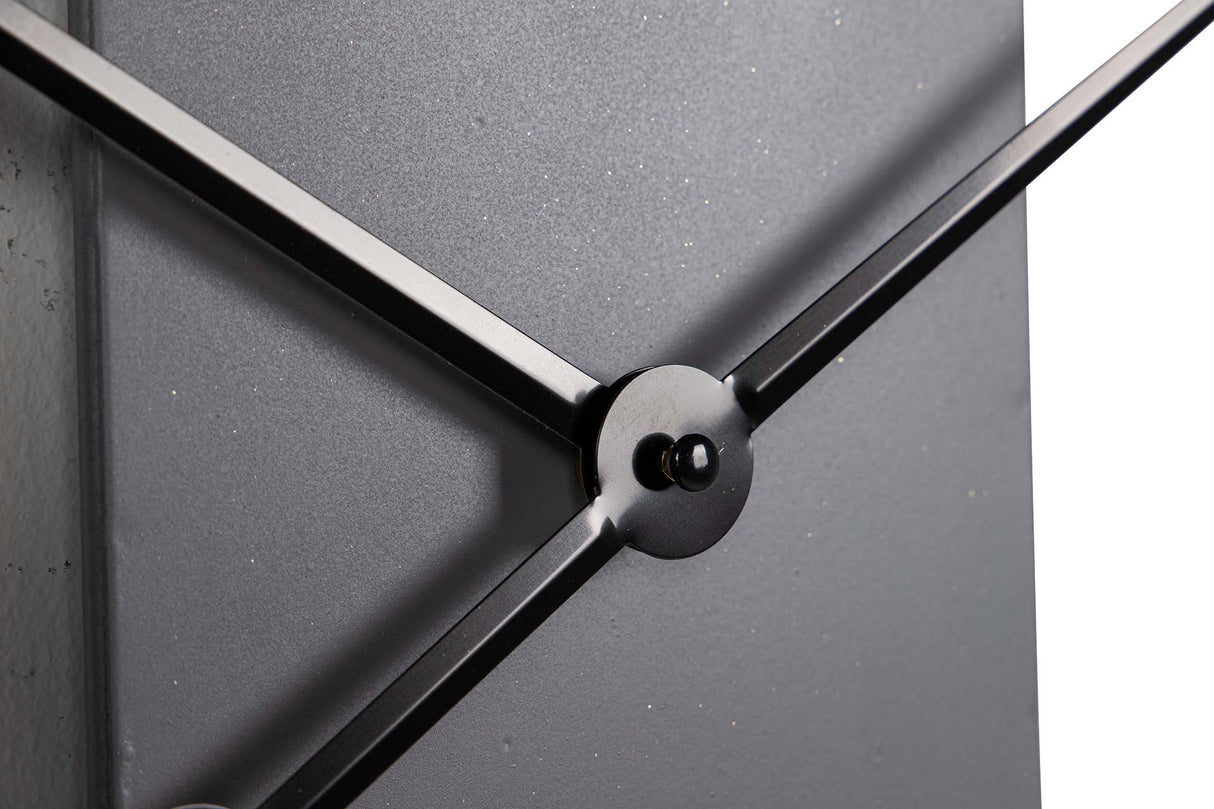 Goldene graue Metallwand 59x4x71 cm