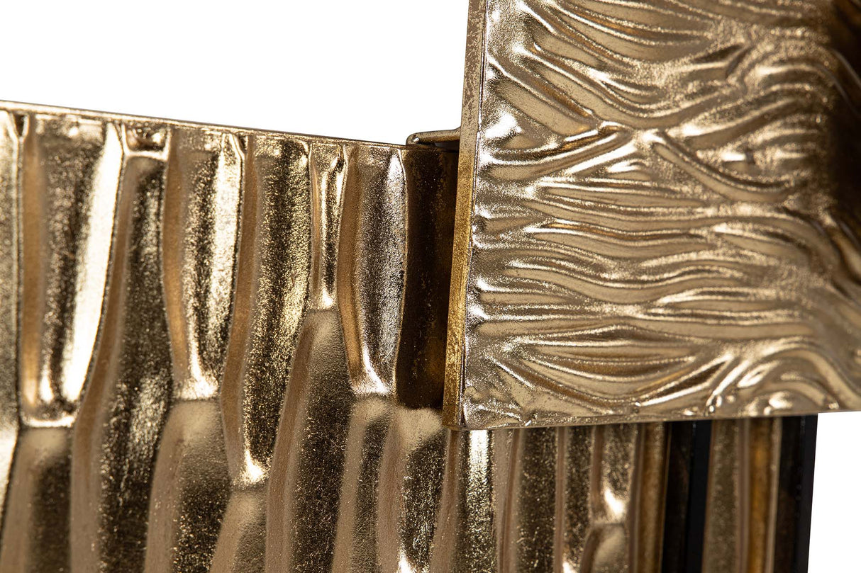 ADORNO PARED METAL DORADO NEGRO 63x5x126 CM