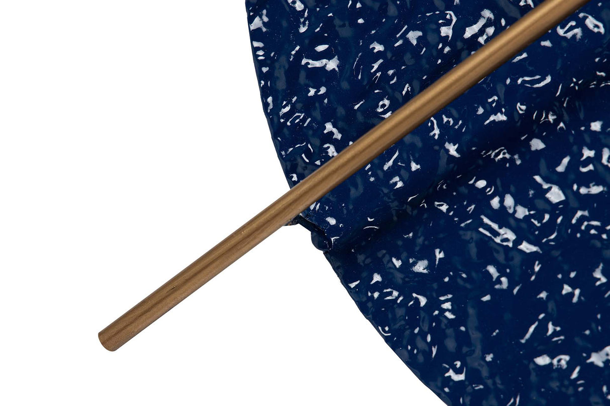 ADORNO PARED METAL AZUL BLANCO 84x3x42 CM